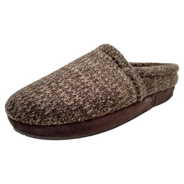 Pantuflas para hombre Tela Tejida, STAHL E-2943 color Café.